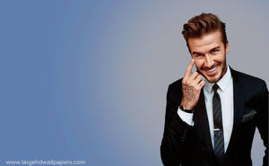 David Beckham Shows Sterling Soccer Skills Wallpaper