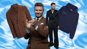 David Beckham Stylishly Dressed In Luxury Menswear By Loro Piana Wallpaper