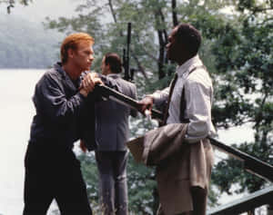 David Caruso Striking A Confident Pose For A Photoshoot Wallpaper