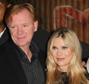 David Caruso Striking A Pose In A Stylish Outfit Wallpaper