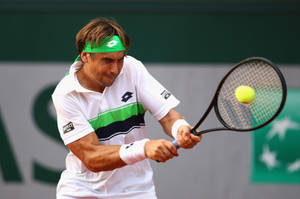 David Ferrer Scrunched Up Face Wallpaper