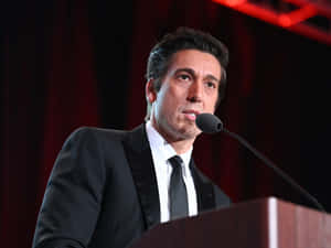 David Muir As Speaker Wallpaper