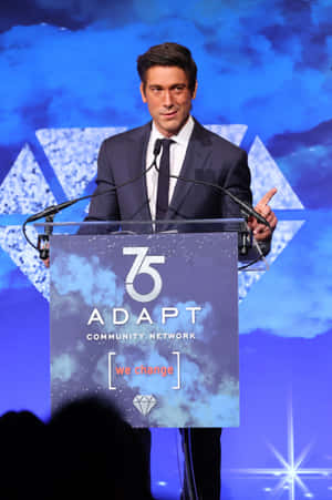 David Muir At Adapt Leadership Awards Wallpaper