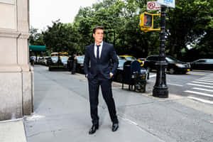 David Muir In A Suit Wallpaper