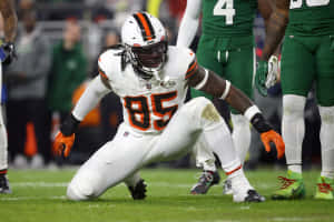 David Njoku Cleveland Browns Game Action Wallpaper