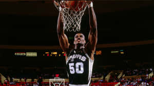 David Robinson Aka The Admiral Dunking Wallpaper