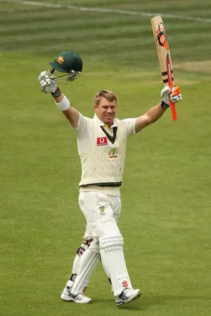 David Warner Arms Raised Wallpaper