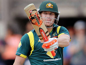 David Warner Wearing Helmet Wallpaper