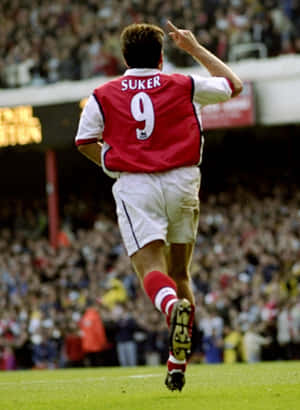 Davor Suker In Action Wearing His Jersey With Number 9. Wallpaper