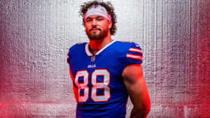 Dawson Knox Buffalo Bills Portrait Wallpaper
