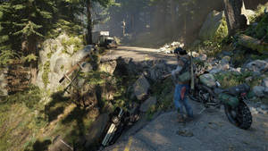 Days Gone Collapse Road Wallpaper