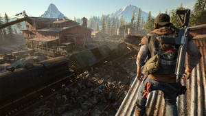 Days Gone Deacon On Roof Wallpaper