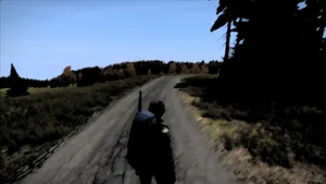 Dayz Man On An Empty Road Wallpaper