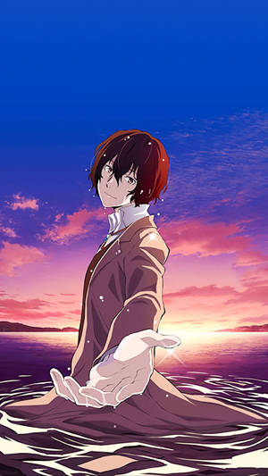 Dazai In The Water Wallpaper