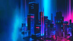 Dazzling Array Of Abstract Neon Lights Wallpaper