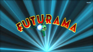 Dazzling Blue Futurama Art Wallpaper