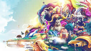 Dazzling Cosmic Connections Wallpaper