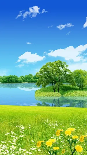 Dazzling Lake For Android Nature Wallpaper
