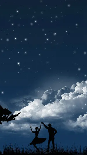 Dazzling Night Dancing Couple Top Iphone Hd Wallpaper