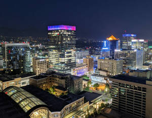 Dazzling Nightlife In Salt Lake City Wallpaper