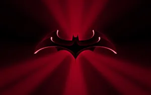 Dc Comics Batman Logo In Red Wallpaper