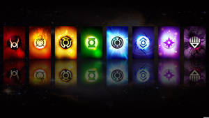 Dc Universe Online Eight Lantern Corps Emblems Wallpaper