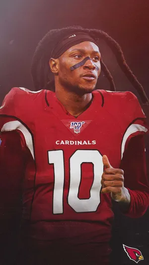 De Andre Hopkins Cardinals Number10 Wallpaper