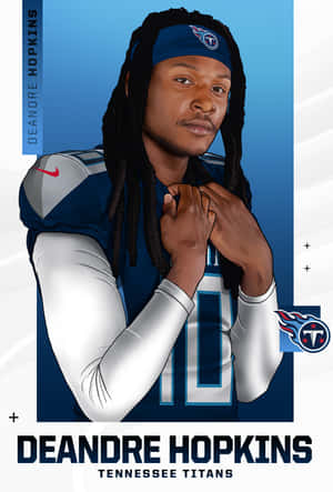 De Andre Hopkins Tennessee Titans Illustration Wallpaper
