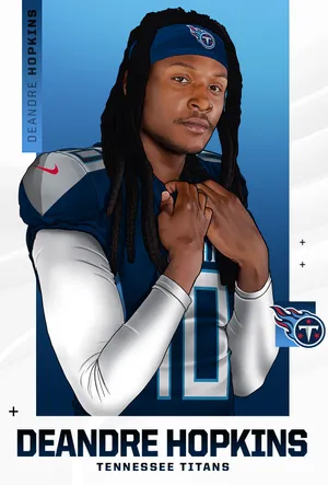 De Andre Hopkins Tennessee Titans Illustration Wallpaper