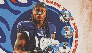 De Andre Hopkins Titans Illustration Wallpaper