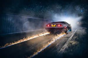 De Lorean Time Travel Attempt Wallpaper