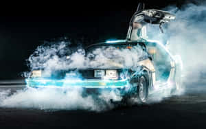 De Lorean Time Travel Effect Wallpaper