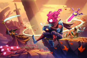 Dead Cells Action Packed Battle Wallpaper