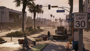 Dead Island2 Sunset Boulevard Scene Wallpaper