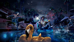 Dead Island2 Zombie Pool Party Wallpaper