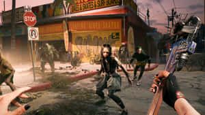 Dead Island2 Zombie Street Combat Wallpaper