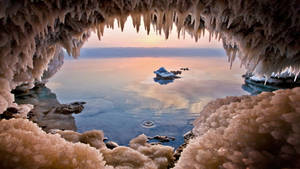 Dead Sea View From Jordan Wallpaper