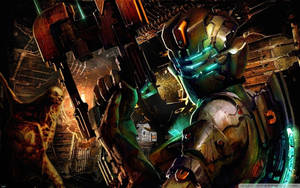 Dead Space 2 Isaac Vs Slasher Wallpaper