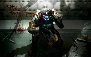 Dead Space Bloody Titan Room Wallpaper