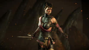 Deadly Allure Of Mileena In Mortal Kombat Wallpaper