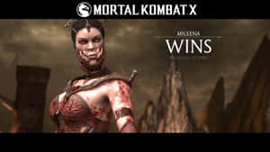 Deadly Beauty - Mortal Kombat's Mileena In Action Wallpaper