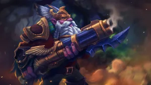 Deadly Dota 2 Sniper In Action Wallpaper