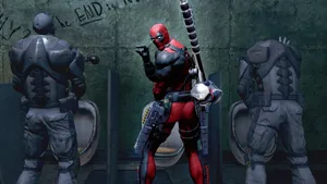 Deadpool - A Band Of Mercenaries With Superpowers Wallpaper