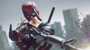 Deadpool_ Action_ Pose Wallpaper