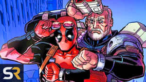 Deadpool And Cable - Unconventional Heroes Wallpaper