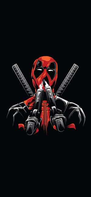 Deadpool Artworki Phone Wallpaper Wallpaper