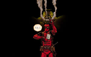 Deadpool Cracking A Laugh Wallpaper