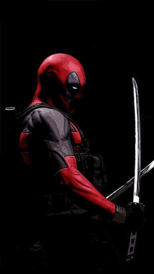 Deadpool Logo 1080 X 1920 Wallpaper