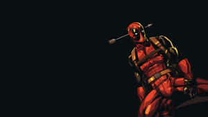 Deadpool Makes A Funny Face Wallpaper