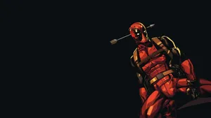 Deadpool Makes A Funny Face Wallpaper